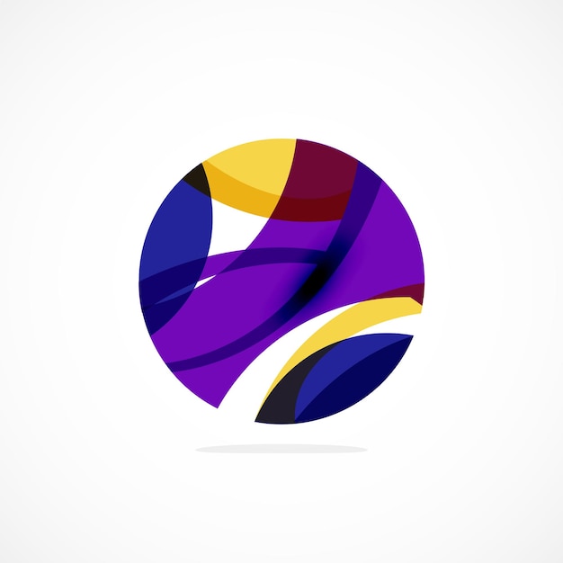 Logo a cerchio astratto estetica dinamica Semplicità suggerisce connettività fluidità ed energia rendendolo una scelta versatile per i marchi che cercano un'identità moderna visivamente accattivante