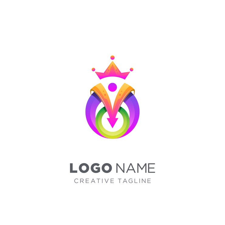 Logo astratto colorato re
