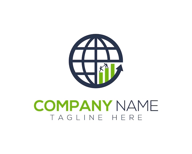 Logo astratto del business finanziario globale