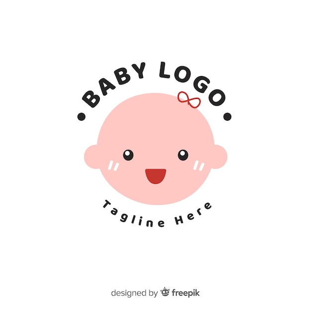 Logo bambino piatto