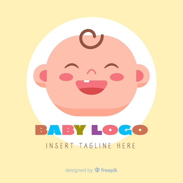 Logo bambino piatto