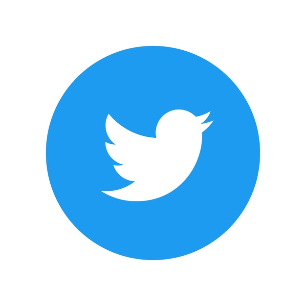 Logo blu dei social media.