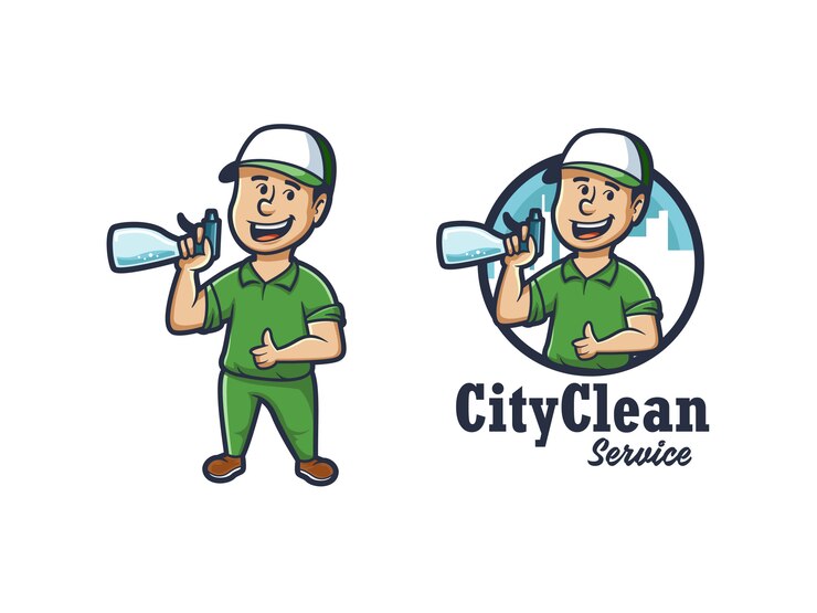 Logo City Clean Mascot
