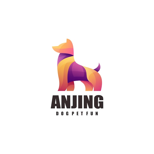 Logo colorato cane