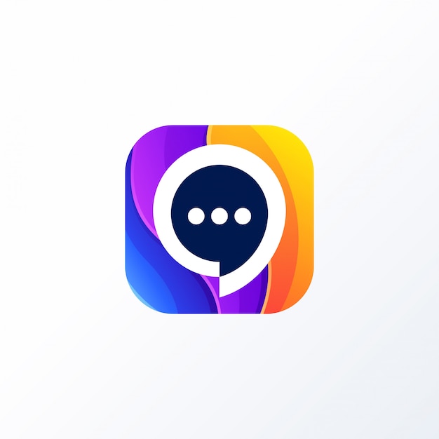 Logo colorato chat