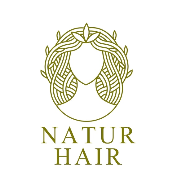 Logo dei capelli della natura