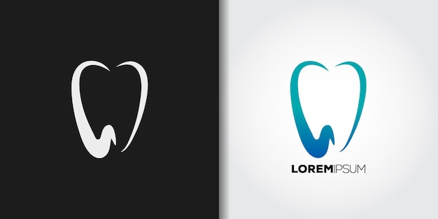 Logo dei denti della linea art