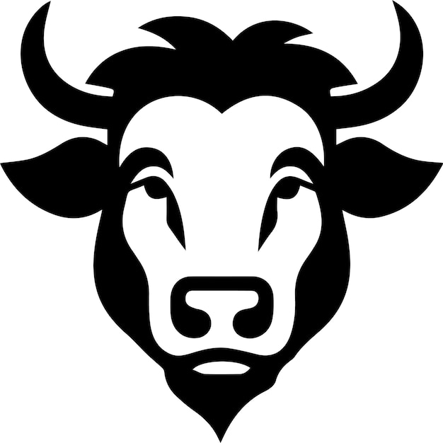 Logo del bufalo e vettore del simbolo