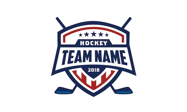 Logo del distintivo di Hockey su ghiaccio americano