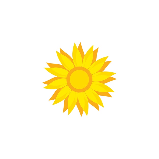 Logo del fiore del sole