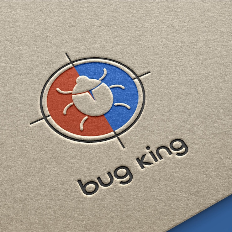 Vettore logo del killer di bug