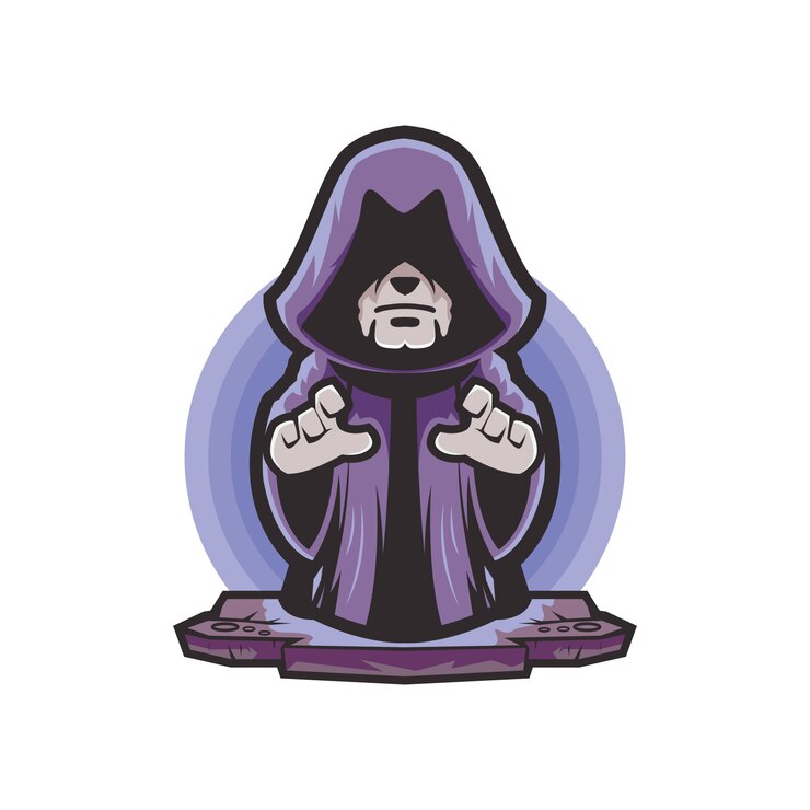 Vettore logo del mago