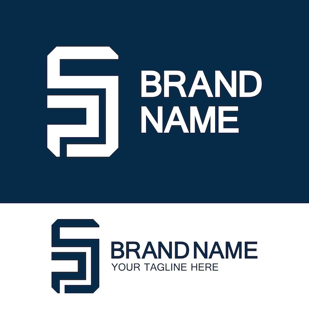 Logo del monogramma delle lettere dell'alfabeto PS SP P e S design elegante e professionale delle icone delle lettere