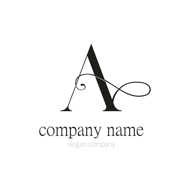Logo del monogramma Un ornamento