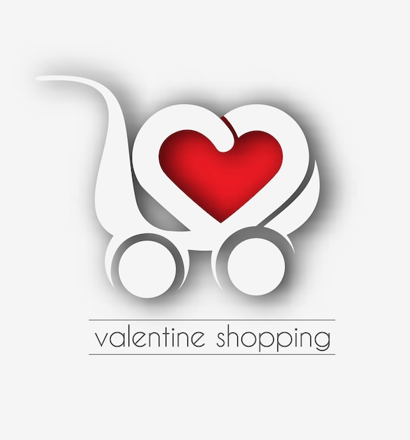 Logo del negozio di articoli da regalo di San Valentino Branding Identity Logo aziendale design vettoriale