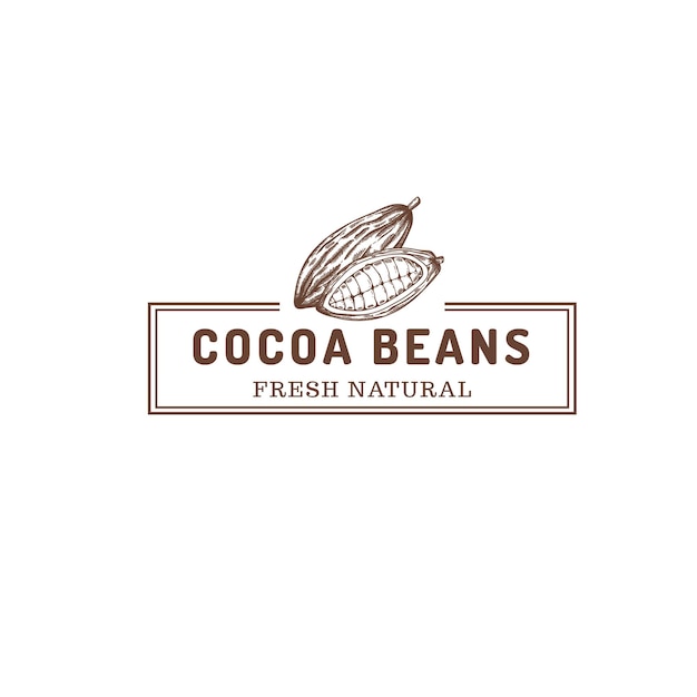 logo del negozio di fave di cacao