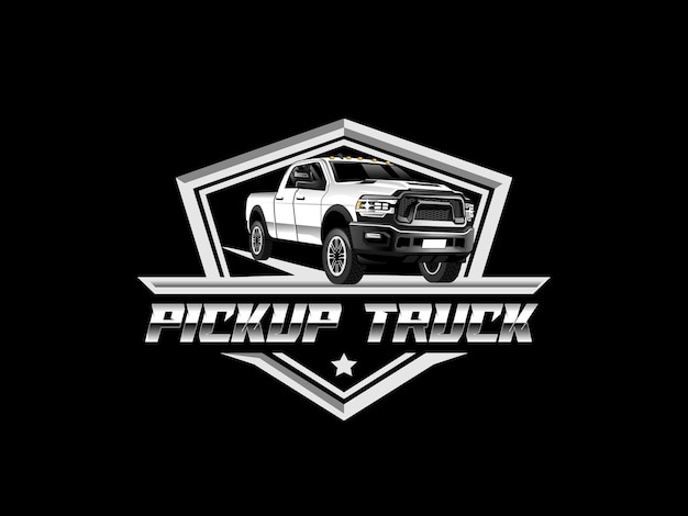 logo del pick-up off-road 4x4 vettoriale