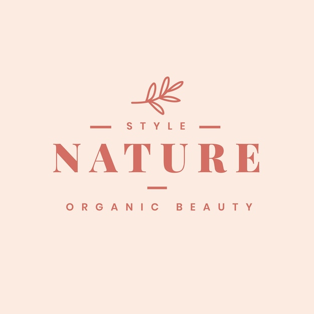 Logo del prodotto Minimalist Botanical Business Design Company Brand