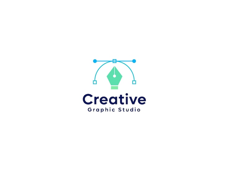 Vettore logo del progettista grafico