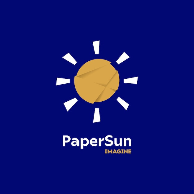 Logo del sole di carta