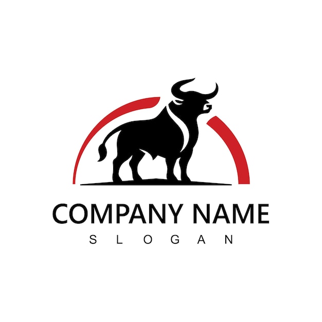Logo del toro Simbolo coraggioso e potente