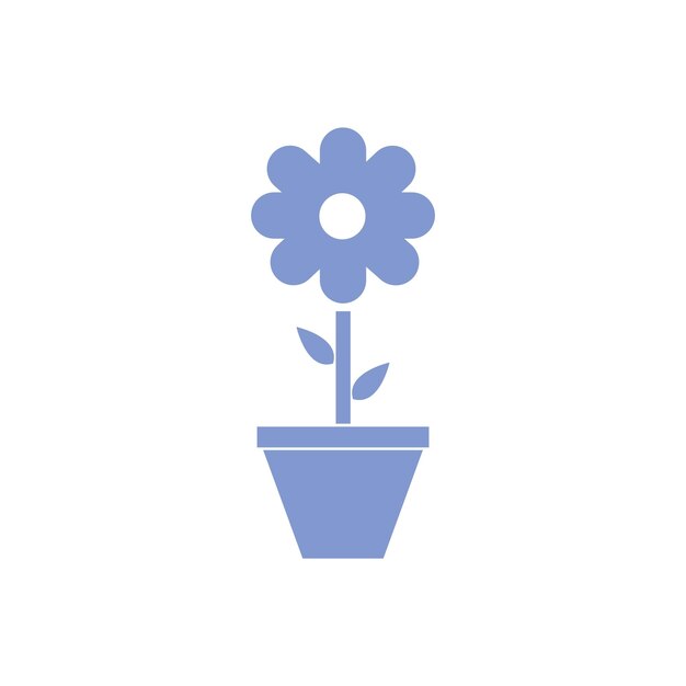 Logo del vaso di fiori
