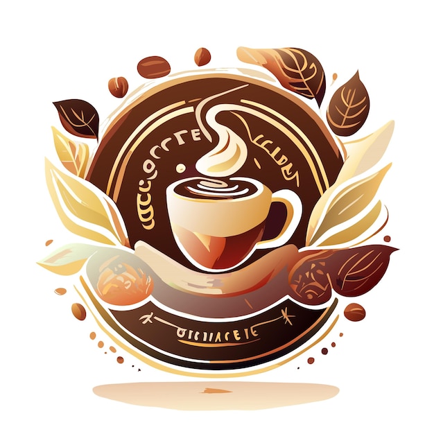 Logo del vettore del caffè