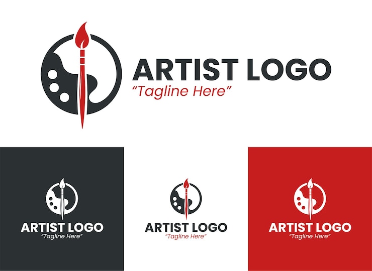 Vettore logo dell'artista