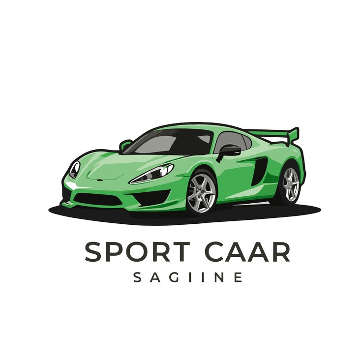 Vettore logo dell'auto sportiva