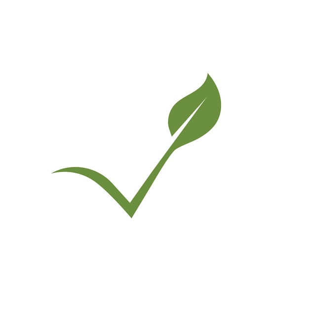 Logo dell'ecologia delle foglie di albero verde
