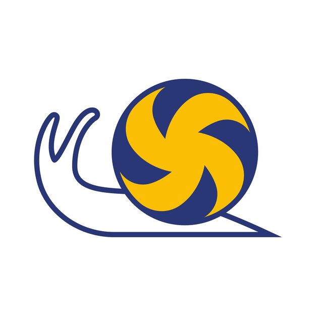 Logo dell'icona del design della lumaca