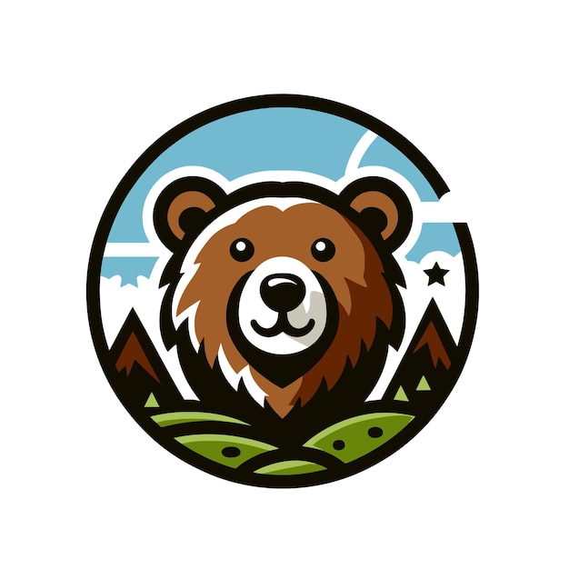 Logo dell'orso in natura