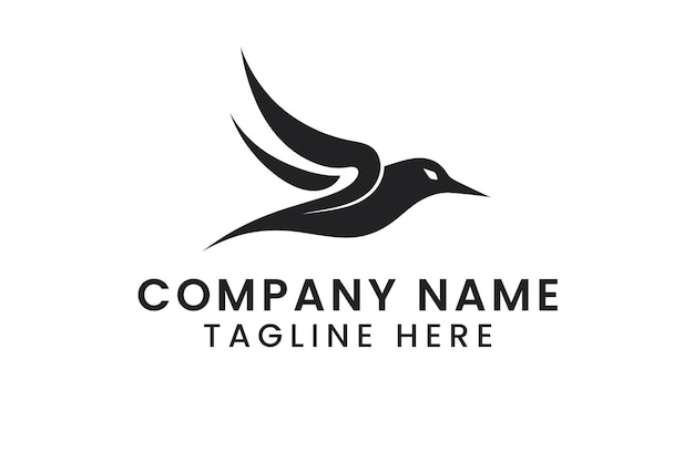 logo dell'uccello volante design di maglietta arte grafica vettoriale