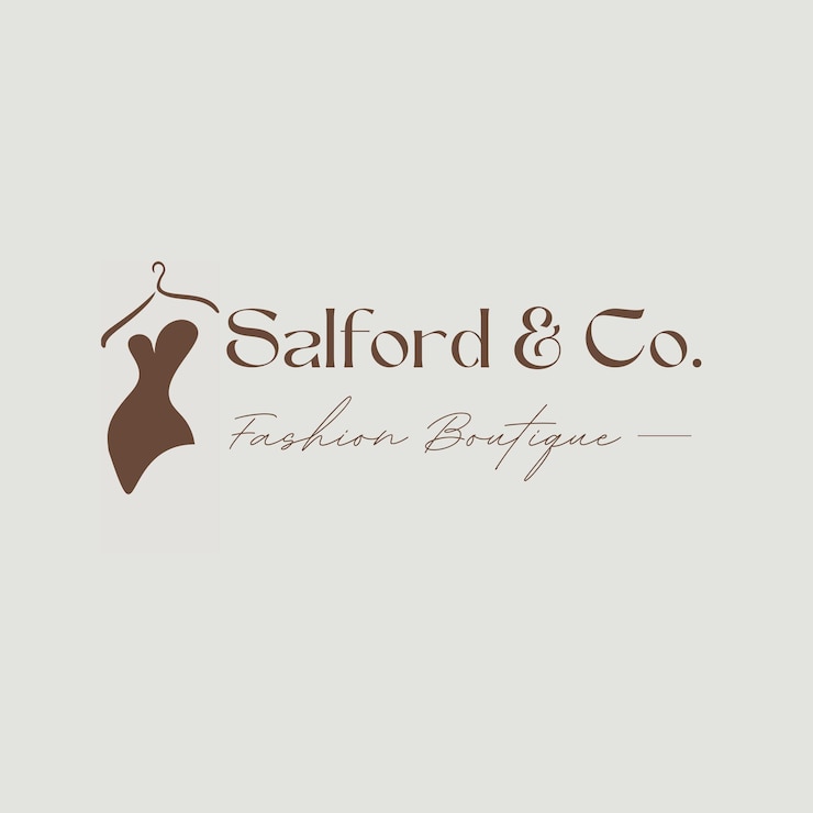 Vettore logo della boutique di moda