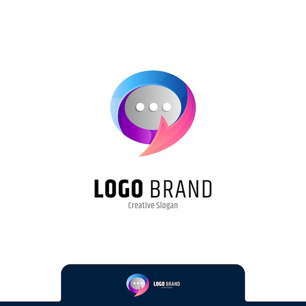 Logo della chat a forma di freccia