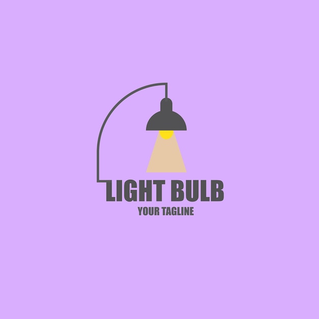 Logo della lampadina per il marchio aziendale