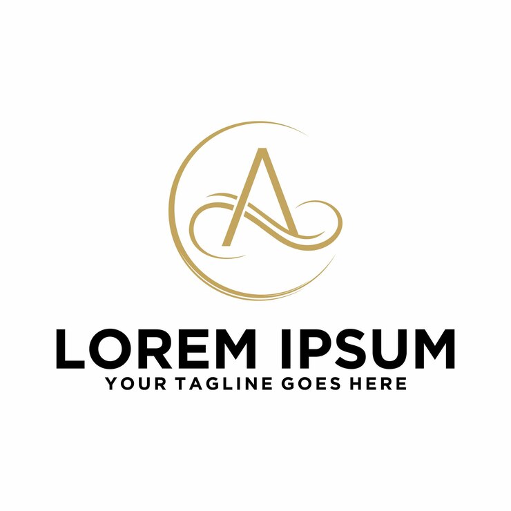 Logo della lettera A della boutique di lusso