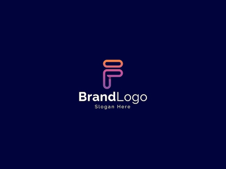 Vettore logo della lettera f fashion