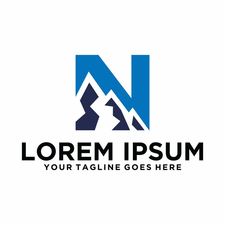 Logo della lettera N Mountain Natural Adventure