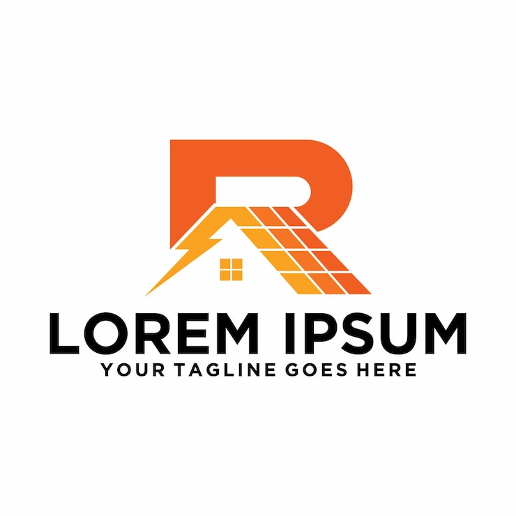 Logo della lettera R House Energy
