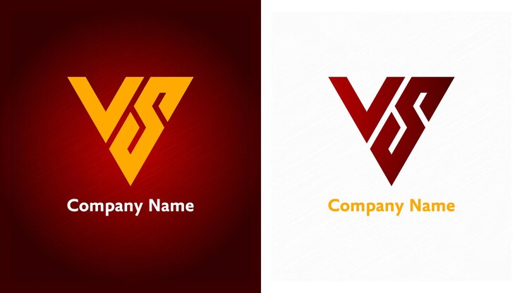 Logo della lettera VS Premium