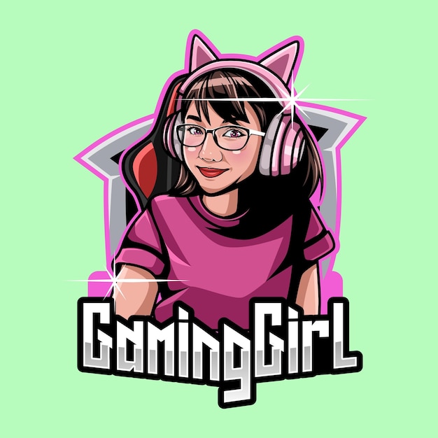 Logo della ragazza di gioco