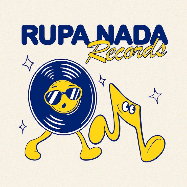 Vettore logo della retro records