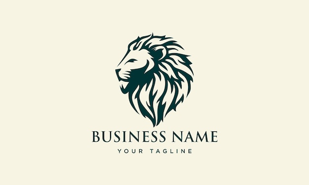 Logo della testa del leone disegnato a mano