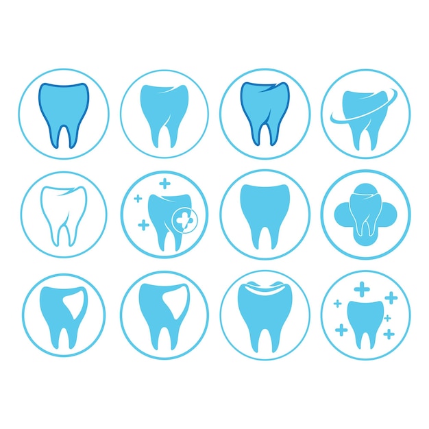 Logo dentale Design template vettoriale Logo dentista creativo Logo vettoriale della clinica dentale