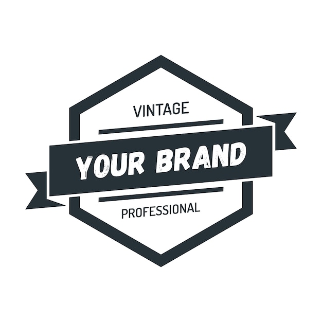 Logo Design distintivo di hipster vintage
