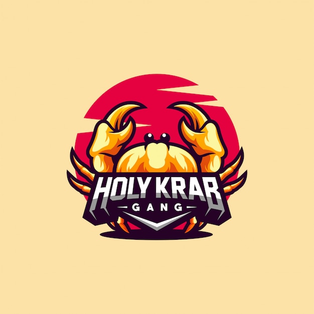 Logo design Krab pronto all&#39;uso