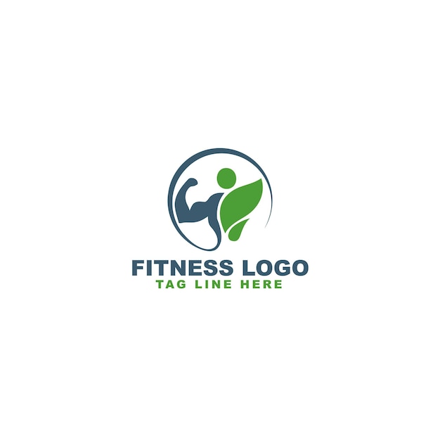 logo di fitness del corpo naturale