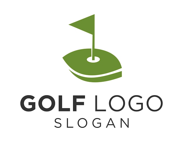 Logo di golf su sfondo bianco