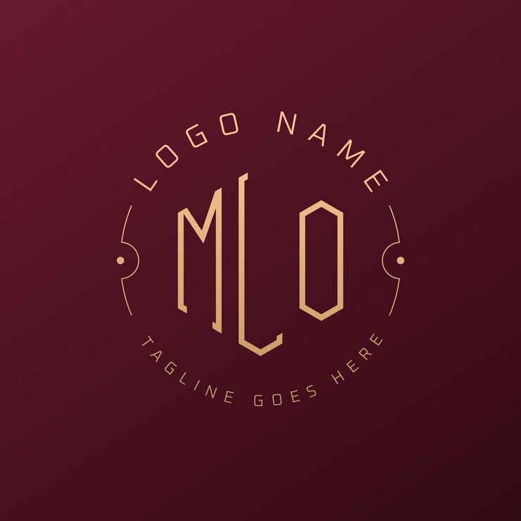 Vettore logo di lusso mlo design lettera elegante mlo monogramma logo minimalista poligono mlo logo design template